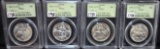 4 SAN DIEGO 1935-S COMM. HALF DOLLAR - PCGS MS64