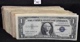 132 BLUE SEAL $1 SILVER CERTIFICATES