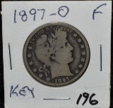 KEY DATE 1897-0 BARBER HALF DOLLAR