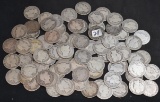 80 MIXED DATES & MINTS BARBER HALF DOLLARS