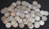 61 MIXED DATES & MINTS BARBER HALF DOLLARS