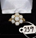 LADIES 14K YELLOW GOLD OPAL RING