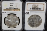 1888 MORGAN - NGC MS64 & 1889 MORGAN - NGC MS64