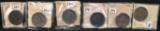 6 MIXED DATE LARGE CENTS FROM SAFE DEPOSIT