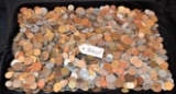 20 POUNDS OF MIXED DATES & MINTS FOREIGN COINS