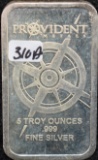 PROVIDENT 5 TROY OZ 999 FINE SILVER INGOT