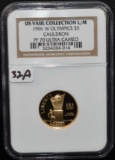 1996-W OLYMPIC'S $5 GOLD - NGC PF70 ULTRA CAMEO