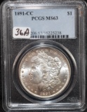 1891-CC MORGAN DOLLAR - PCGS MS63