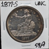 1877-S UNC TRADE DOLLAR FROM SAFE DEPOSIT