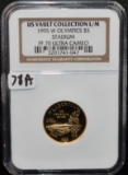 1995-W OLYMPIC'S $5 GOLD - NGC PF70 ULTRA CAMEO