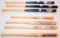 7 MINIATURE BASEBALL BATS - TWINS & NY YANKEES