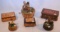 6 VINTATE SMALL MUSIC BOXES