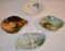 4 HAND PAINTED NIPPON DISHES