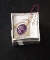 NATURAL CHEVRON AMETHYST STERLING SILVER PENDANT