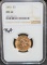1893 $5 LIBERTY GOLD COIN - NGC MS62