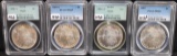 4 PCGS MS65 MORGAN DOLLARS