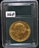 SCARCE GEM BU 1915 100 CORONA GOLD COIN
