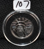 2003 .9995 1/4 OZ PLATINUM LIBERTY COIN