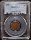 KEY DATE 1877 INDIAN HEAD PENNY - PCGS AG03