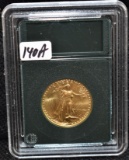 GEM BU 1986 (1ST YR) $25 (1/2 OZ) GOLD EAGLE