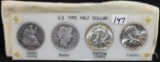 U.S. TYPE HALF DOLLAR SET FROM SAFE DEPOSIT