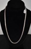 22 INCH 14K WHITE GOLD CHAIN NECKLACE