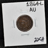 1864-L AU INDIAN HEAD PENNY FROM SAFE DEPOSIT