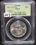 1935-A SAN DIEGO COMMEMORATIVE - PCGS MS64