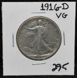 1916-D VG WALKING LIBERTY HALF DOLLAR