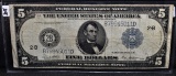 LARGE SIZE $5 FEDERAL RESERVE NOTE SERIES 1914
