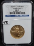 2007-W $25 1/2 OZ AMERICAN GOLD EAGLE NGC MS69