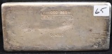 VINTAGE ENGELHARD 100 TROY OZ 999+ SILVER INGOT