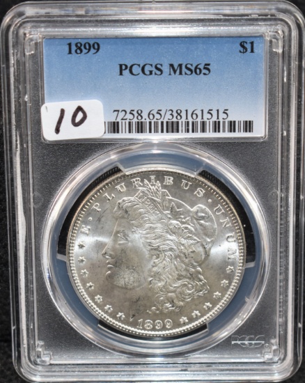 1899 MORGAN DOLLAR - PCGS MS65