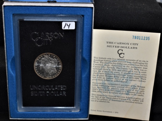 KEY DATE 1878-CC GSA BLACK BOX MORGAN DOLLAR