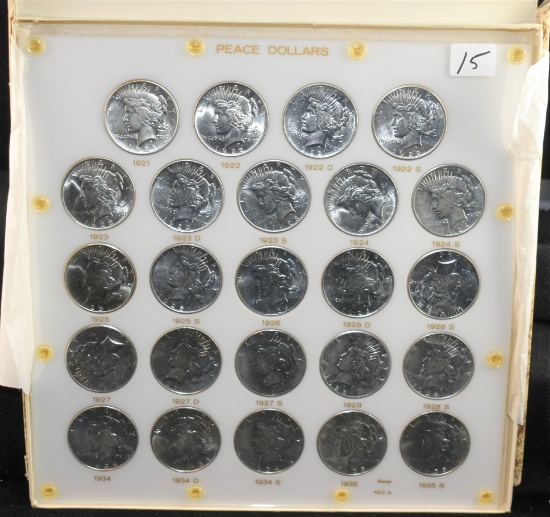 COMPLETE PEACE DOLLAR SET