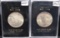 2 SECURITY RARE COINS MS65/65 1922 PEACE DOLLARS