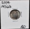 1894 BARBER DIME MARKED MS63 - NICE TONING
