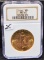 1926 SAINT GAUDENS $20 GOLD COIN - NGC MS61