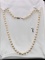 LOVELY LADIES 14K YELLOW GOLD PEARL NECKLACE