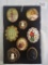8 VINTAGE BROOCHES          SIGNED GERMANY