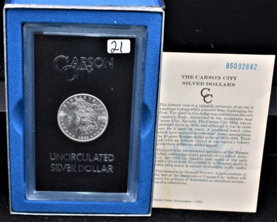 KEY 1885-CC GSA BLACK BOX MORGAN DOLLAR