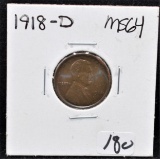 1918-D LINCOLN PENNY MARKED MS64