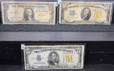 $10, $5, $1 NORTH AFRICA SILVER CERTIFICATES