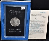 RARE 1891-CC GSA BLACK BOX MORGAN DOLLAR