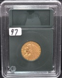 1912 XF $5 INDIAN HEAD GOLD COIN FROM SAFE DEPOSIT