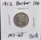 1912 BARBER DIME MARKED MS65