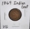 1869 INDIAN PENNY FROM SAFE DEPOSIT