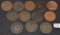 12 MIXED DATES LARGE CENTS