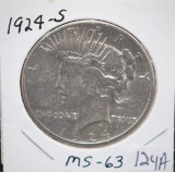 1924-S PEACE DOLLAR FROM SAFE DEPOSIT