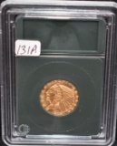 1908 XF/AU $5 INDIAN GOLD COIN FROM SAFE DEPOSIT